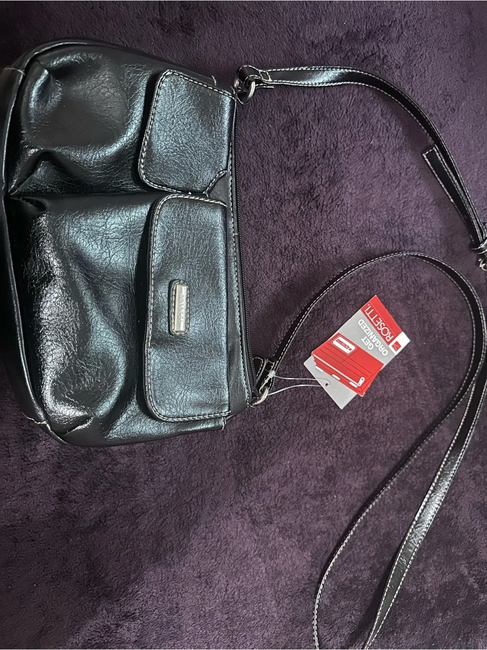 Black Crossbody Shoulder Bag - NWT purse by Rosetti Dark academia purse Grunge